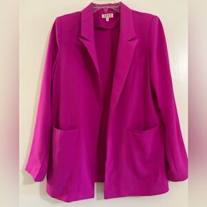 Hot pink oversized blazer. Women’s size medium